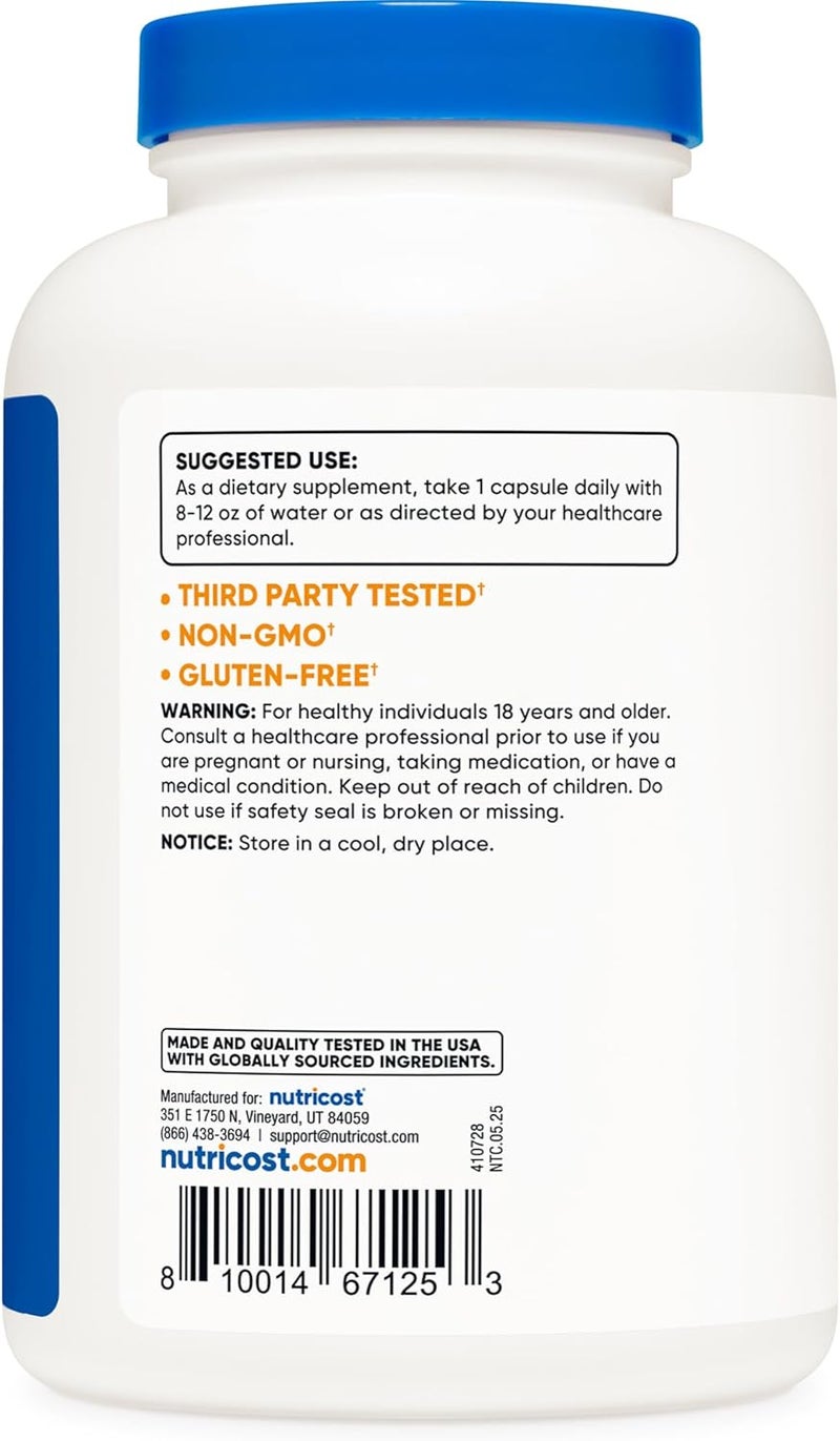 Nutricost LArginine LCitrulline Complex 750mg 240 Capsules  NonGMO - Image 4