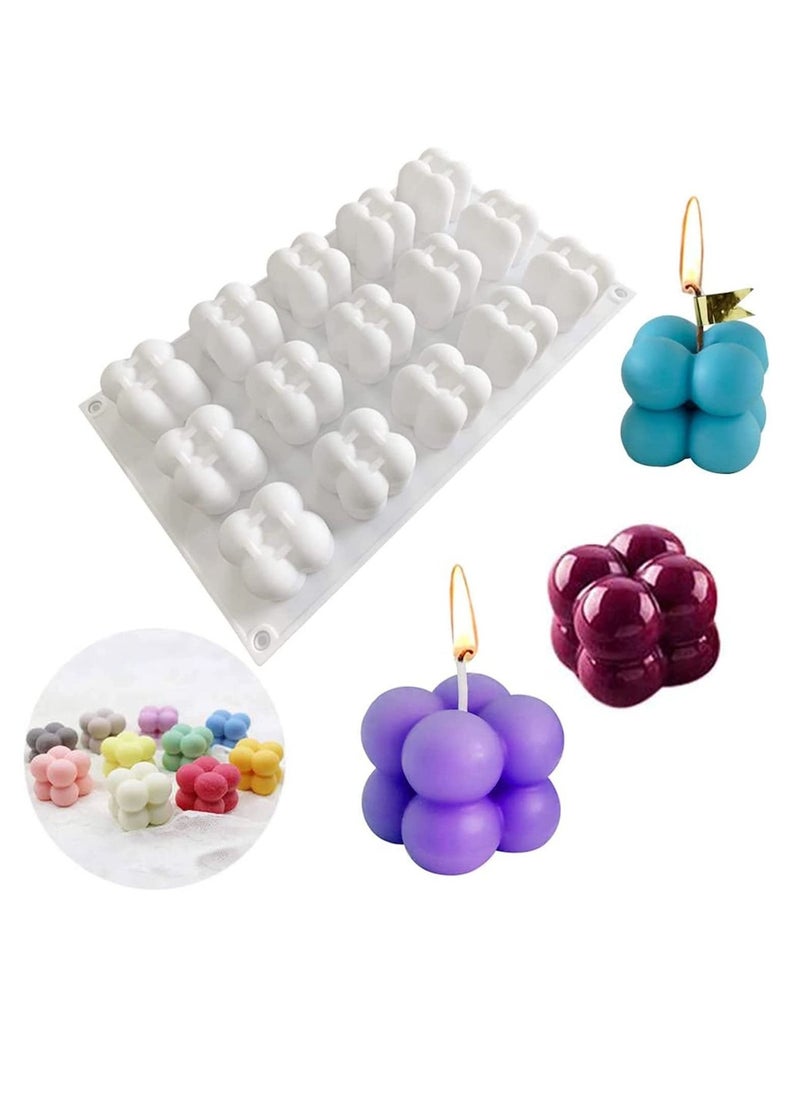 MIXDE 15 Cavity 3D Silicone Bubbles Cube Mold  - Image 1