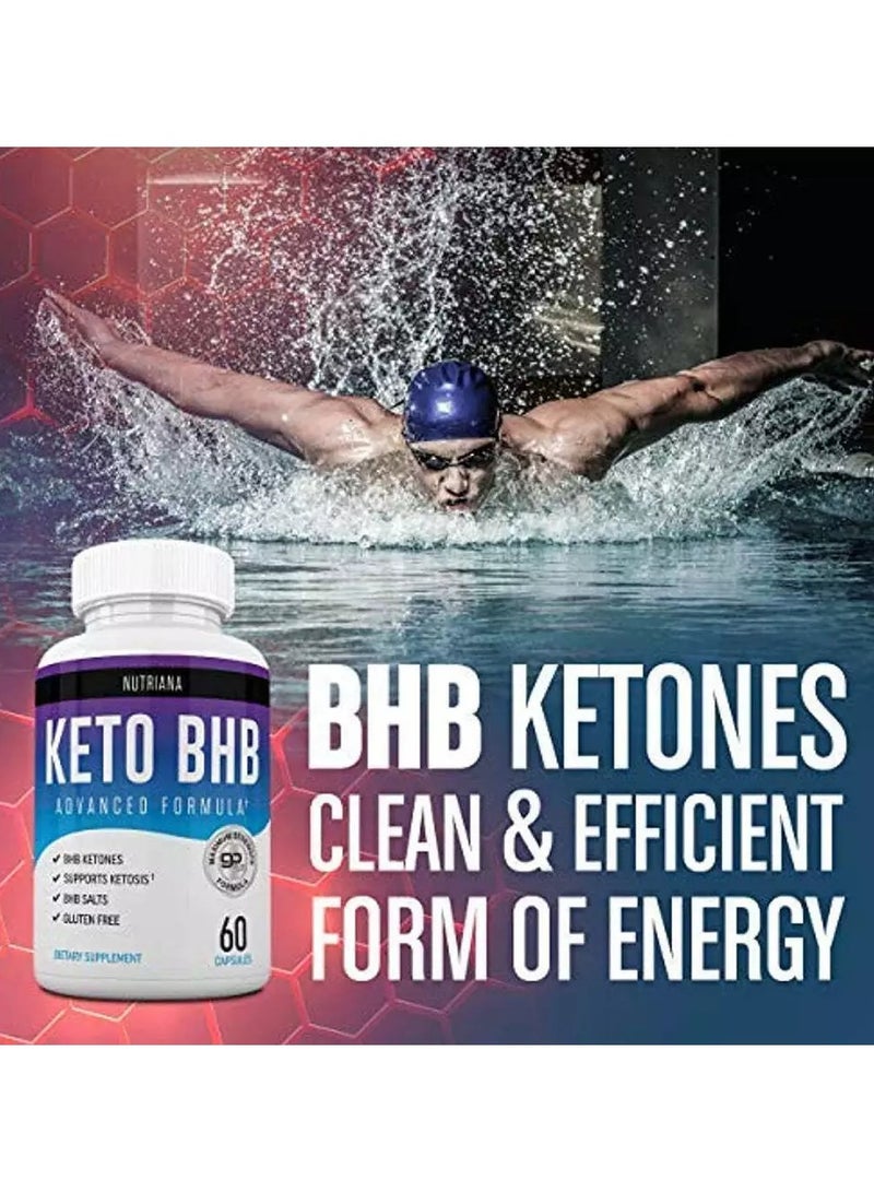 نوتريانا كيتو BHB الكيتونات الخارجية للرجال والنساء، 60 كبسولة - Image 5