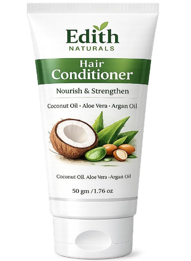 EDITH بلسم الشعر من إديث ناتشورالز، يغذي ويقوي الشعر، زيت جوز الهند، الألوفيرا، زيت الأرغان، 50 غرام - Image 2
