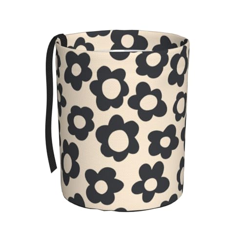YANGDADA Vintage Groovy Flowers Car Trash Can Small Portable Car Garbage Bag for Back Front Seat RV's Camping Accessories - Image 1