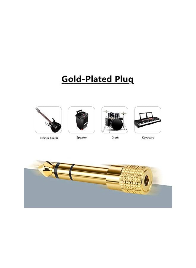 RFAdapter - Piano Adapter 1 4'' Male To 3.5Mm 1 8'' Female Stereo Headphone Adapter Stereo Headphones Jack Plug For Electronic Keyboard Guitar Drum - Image 1