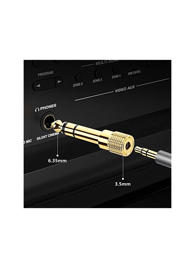 RFAdapter - Piano Adapter 1 4'' Male To 3.5Mm 1 8'' Female Stereo Headphone Adapter Stereo Headphones Jack Plug For Electronic Keyboard Guitar Drum - Image 1