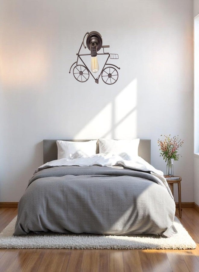 GreyWings Vintage Cycle Shaped Hanging Light for Home Décor, Black Pendant Lamp, Decorative Industrial Style Lamp for (Bulb Not Included) Small Pack of 2 - Image 5