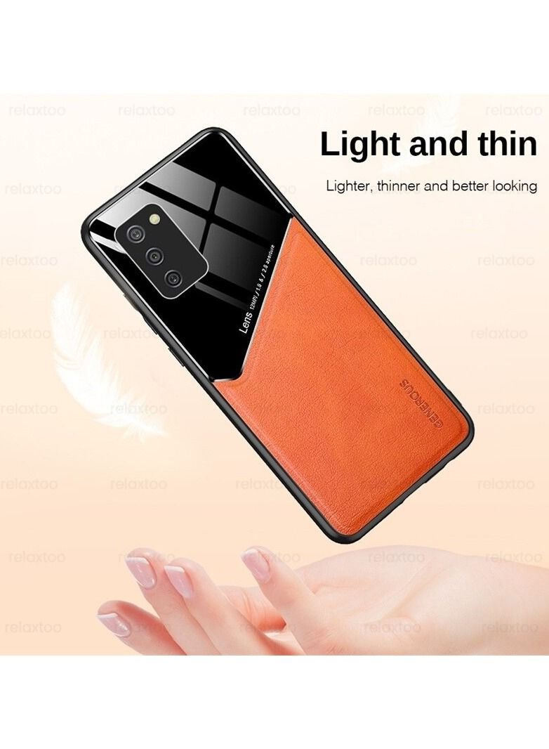 Case Leather Texture Car Magnetic Phone Cover For Samsung Galaxy M52 5G _Green