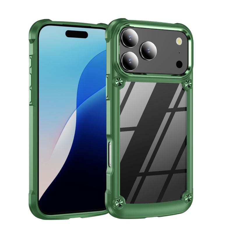 غطاء واقي بPC باللون أسود مغناطيسي بوظيفة حامل لـ iPhone 12 / 12 Pro مع حماية من السقوط وحامل قائم مع مقاوم للصدمات مع مغناطيس قوي مع مقاوم للخدش للهدايا للاستخدام الشخصي - Image 2