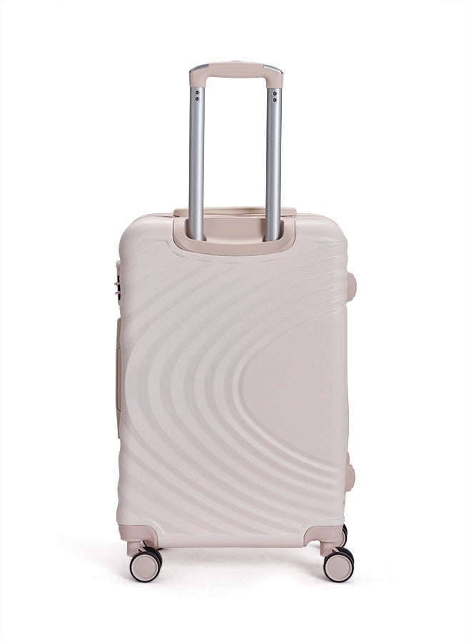 Travel Bags From limra it consists of 5 luggage bags with a modern design and a solid beige color
