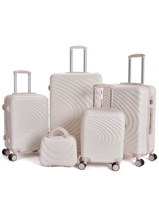 Travel Bags From limra it consists of 5 luggage bags with a modern design and a solid beige color - pzsku/ZCE573B37922574FD7735Z/45/_/1734941539/2b4da579-b6ba-43f6-ba9b-e1950cfb5fea
