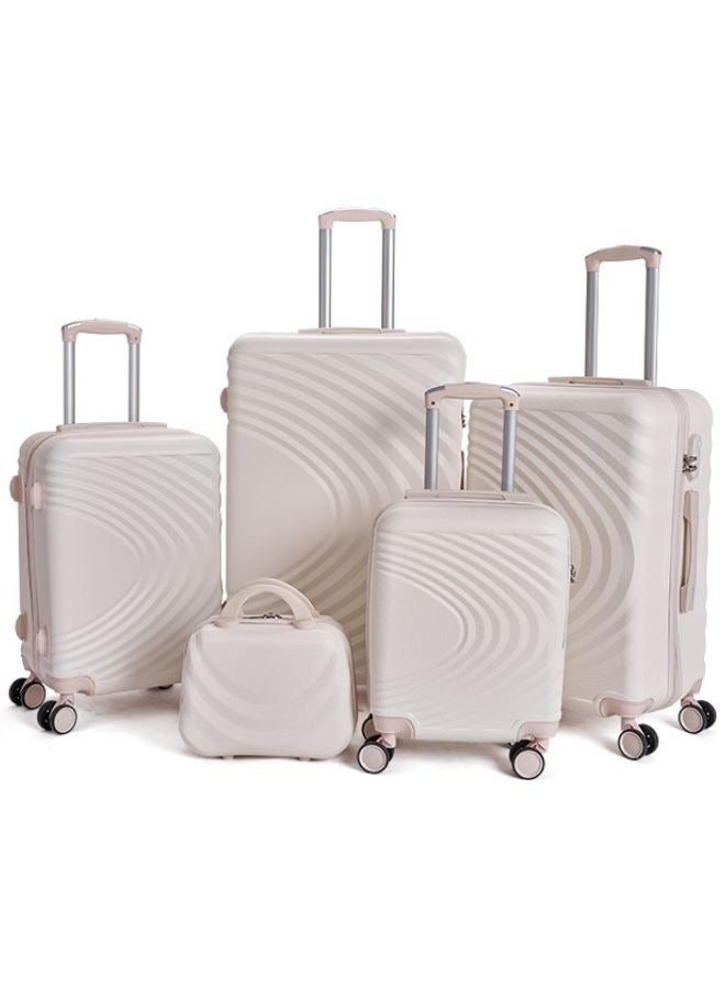 Travel Bags From limra it consists of 5 luggage bags with a modern design and a solid beige color