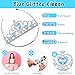 Chalyna 12 Pcs Princess Crowns Tiara Wand for Little Girl Silver Heart Jewel Plastic Tiara Winter Gift for BirthdayBlueSnowflake Style - Image 2