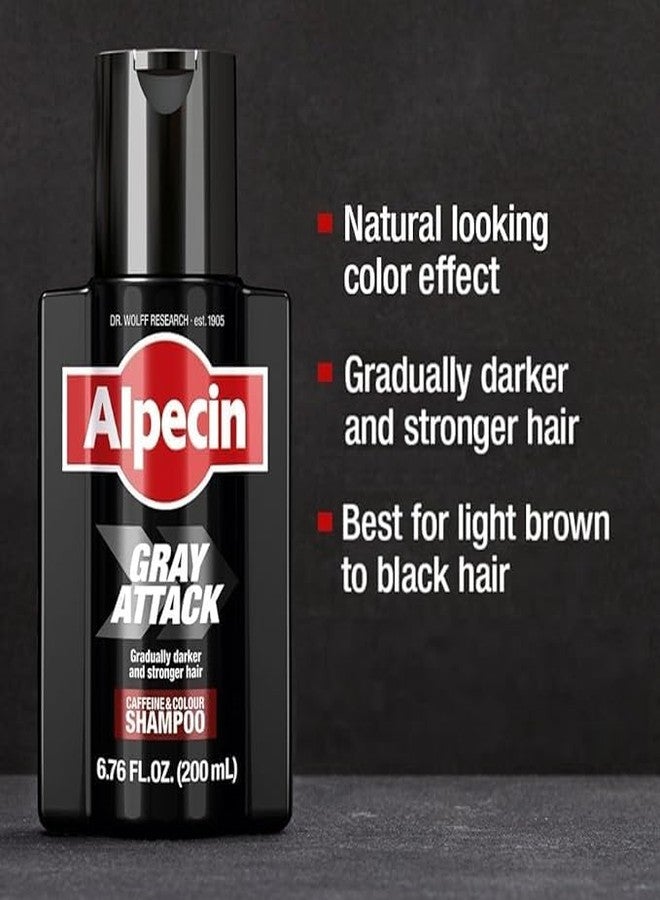Alpecin Gray Attack Black Hair Dye Color Shampoo - Image 2