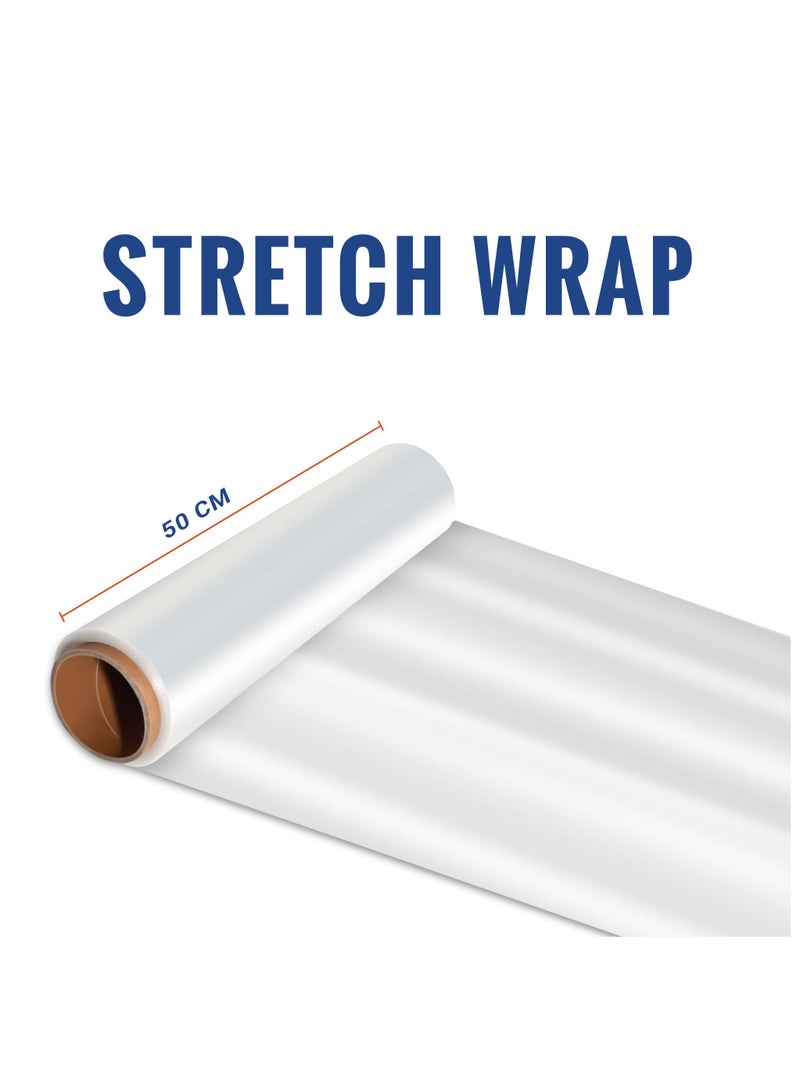 Duravel Stretch Film, Shrink Wrap for Pallet Wrap, Industrial Strength Stretch Wrap, Moving Wrapping Plastic Roll Industrial Packaging, (80 METER-2ROLL) - Image 2