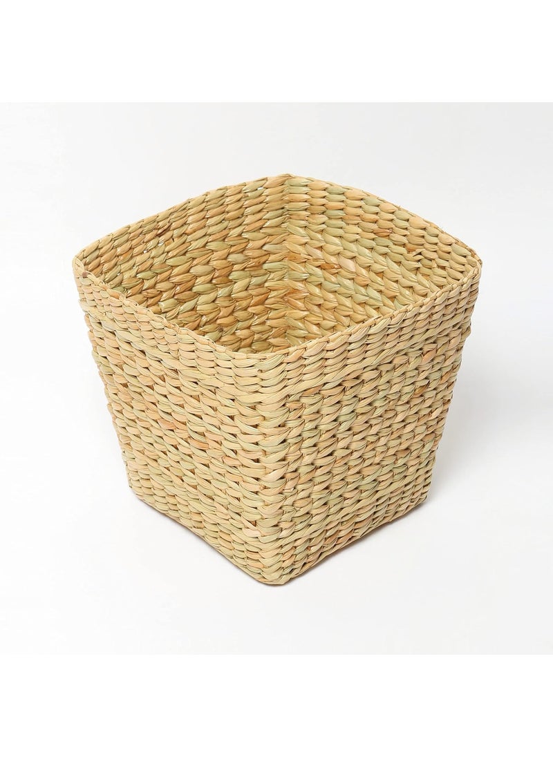 HabereIndia Biodegradable dustbinEcoFriendly dustbinStylish Cute dustbinDry Waste dustbin for eliminating ClutterPerfectly Sized StrawDry GrassSeagrassKouna Grass Room dustbin Height 8  - Image 3
