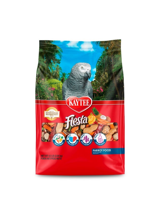 كايتي طعام ببغاء كايتي فييستا، مزيج مغذي وممتع، يدعم صحة الجلد والريش والهضم والدماغ والقلب، 4.5 رطل - Image 1