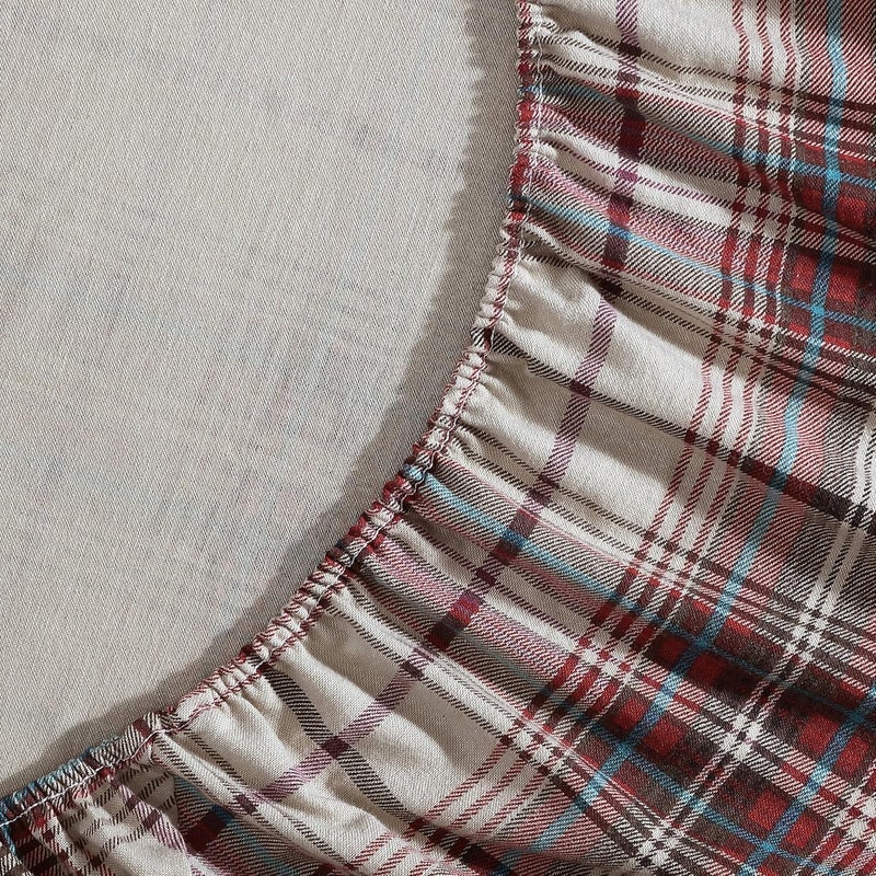 Eddie Bauer - Queen Sheets, Cotton Flannel Bedding Set, Brushed For Extra Softness, Cozy Home Decor (Montlake Plaid, Queen) - Image 4