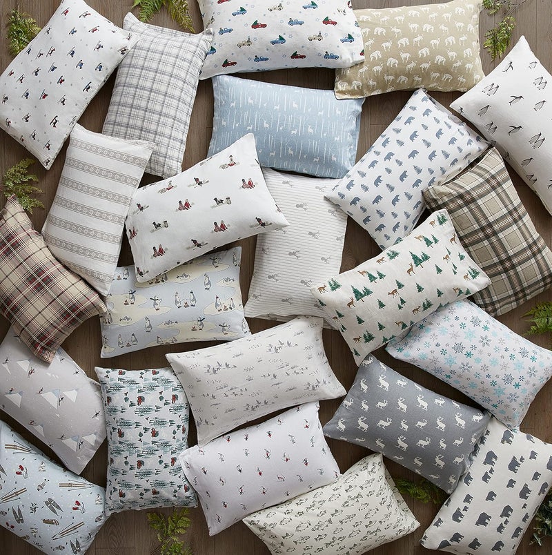 Eddie Bauer - Queen Sheets, Cotton Flannel Bedding Set, Brushed For Extra Softness, Cozy Home Decor (Montlake Plaid, Queen) - Image 5