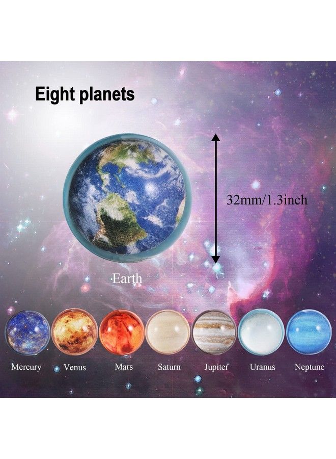Pllieay 24Pcs Space Solar System Eight Planets Themed Bouncy Balls For Kids Party Favors, Gift Bag Filling, 32Mm - Image 4
