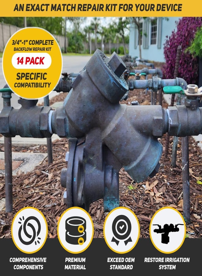 Camoo 3/4"-1" Complete Backflow Repair Kit Fits for Zurn Wilkins 975XL and 975XL2 Replacement Backflow Complete Built-in Repair Set - Image 5