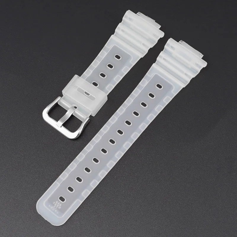 Bluejw Rubber Strap for Casio G SHOCK GA 2100 DW-5600 Sport Bracelet Watch Band Stainless Steel Buckle TPU 16mm Replacement  Wristband - Image 1