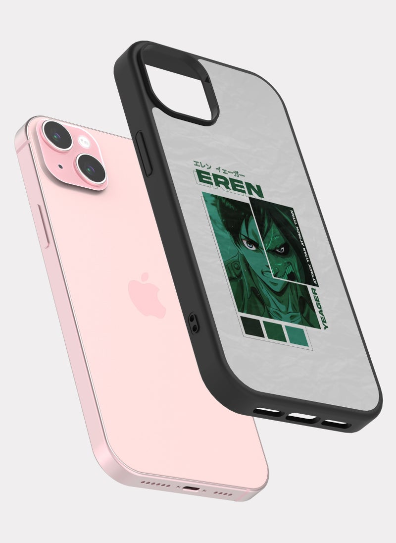 PXLAAT iPhone 15 Plus case cover Attack On Titan Eren Yeager - Image 2