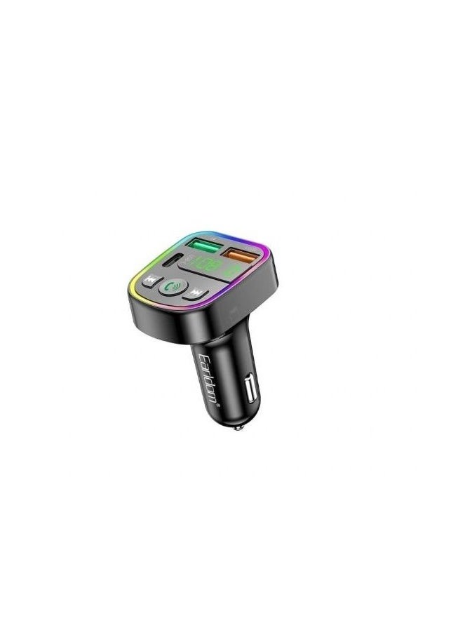 Earldom Earldom M103 Wireless Bluetooth Car MP3 Player with 3.1A Fast Charging and FM Transmitte - Black  - Image 1