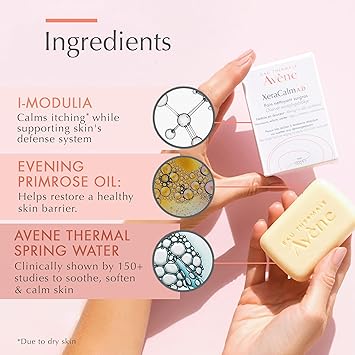Avene Avne XeraCalm AD UltraRich Cleansing Bar 100g - Image 4