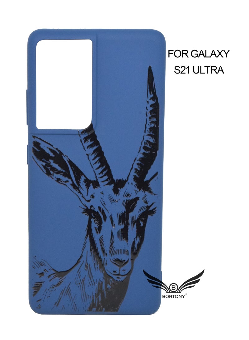 BORTONY Samsung Galaxy S21 Ultra Cover Flexible Liquid Soft Silicone Full Body Protective Phone Cover with Inside Microfiber Lining - Image 1