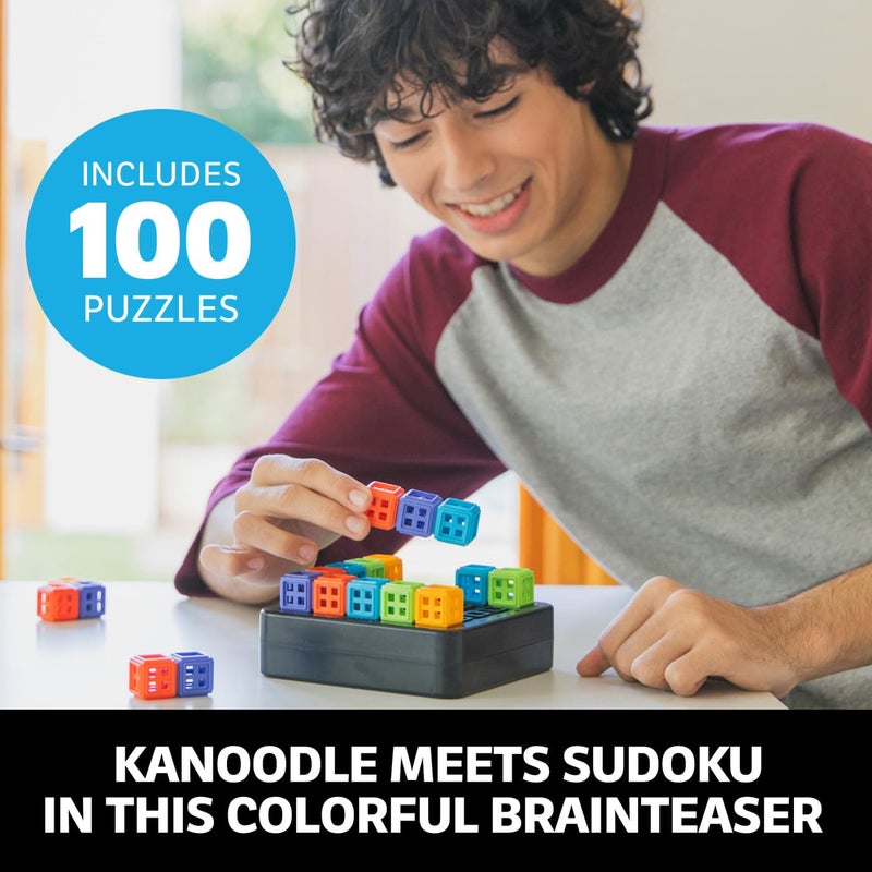 Educational Insights Kanoodle SudoQube - 3D Brain Teaser Puzzles for Kids Ages 8-10, Travel-Friendly Pocket Sudoku Game, Brain Games for Adults, Teens, and Kids, Single Player Puzzle Games - Image 2
