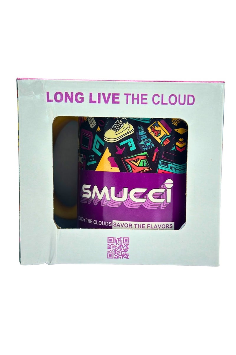 Smucci Coffee Mug, Retro Gaming Design, Yellow Handle, 350ml Ceramic, Long Live The Cloud Edition - Image 3