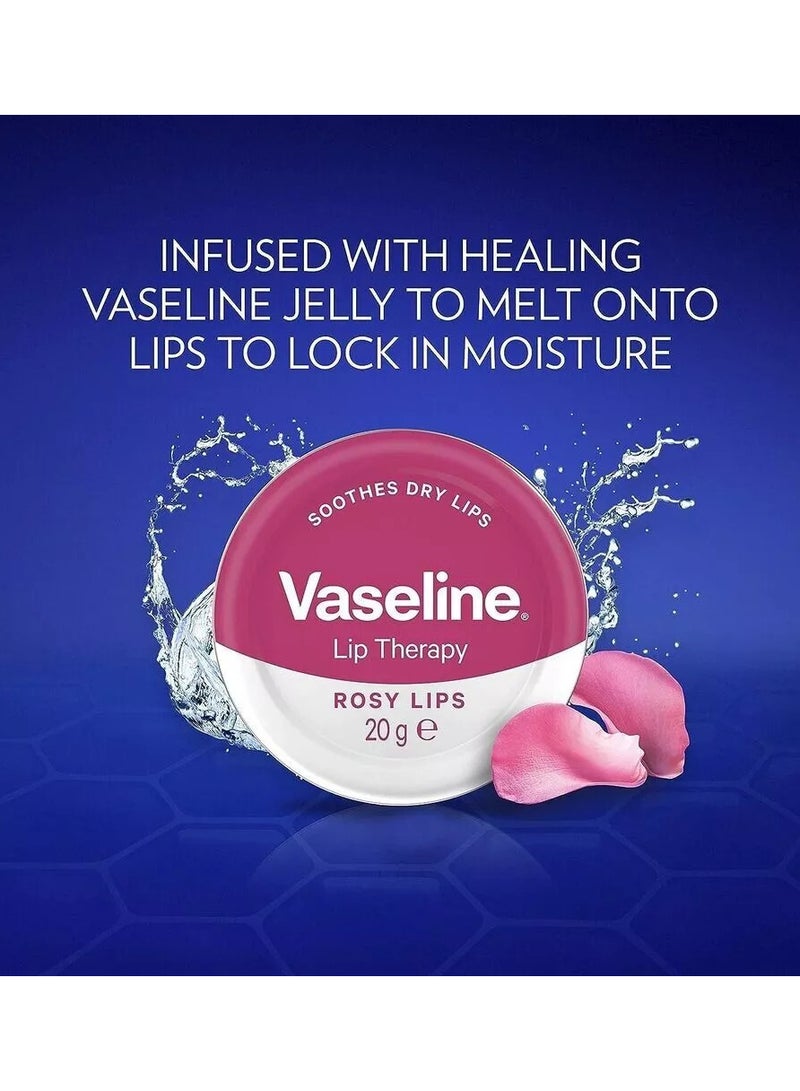 Vaseline Soothes Dry Lips  Lip Therapy ROSY LIPS 20 G - Image 4