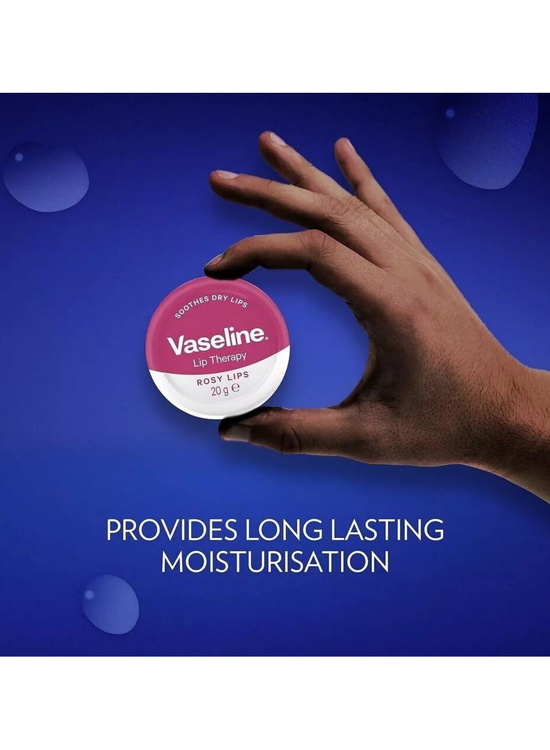 Vaseline Soothes Dry Lips  Lip Therapy ROSY LIPS 20 G - Image 3