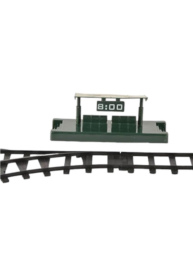 Toy Box Classical Train Toy Electric Steam Locomotive Engine with Smoke, Automatic Bump & Go Trucks with Lights Sound, for Kids Boys, Girls, Children  - Image 3