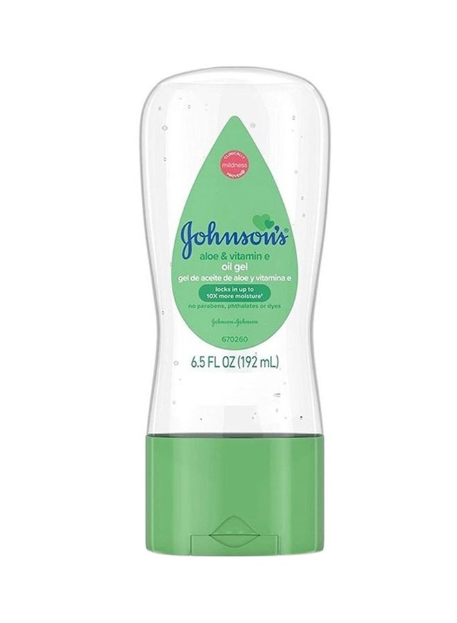 Johnson's Baby Gel Oil With Aloe & Vitamin Clear 192ml - Image 1