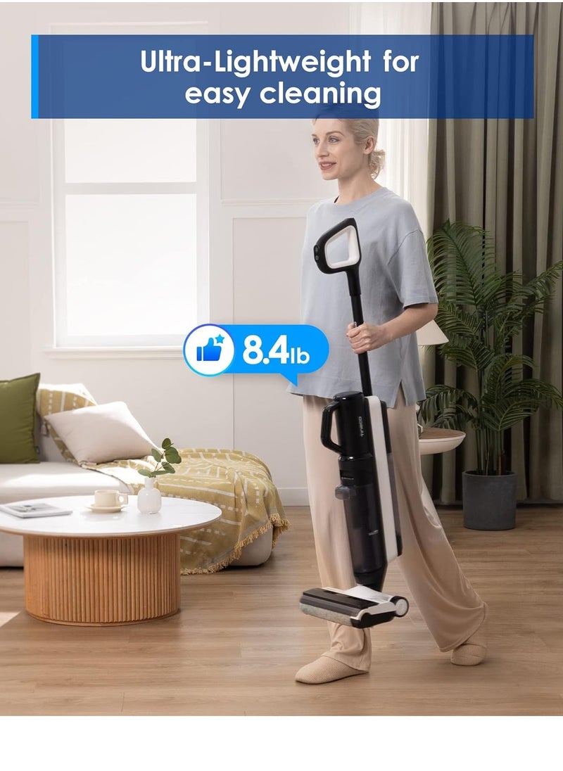 Smart Wet Dry Vacuum Cleaners, Floor Cleaner Mop 2-in-1 Cordless Vacuum for Multi-Surface, Lightweight and Handheld, Floor ONE S5 Combo