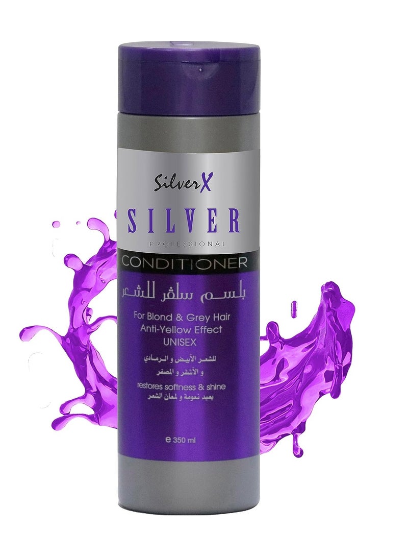 Silver X Silver Professional Hair Shampoo, Hair Conditioner and Hair Mask Set For Anti Yellow Effect - Image 5