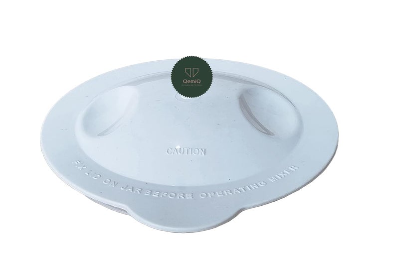 QemiQ® -Mixer Grinder- (Medium jar lid/Cap with Rubber Gasket)-Fits- PREETHII (Diameter: 11 cm White) - Image 4