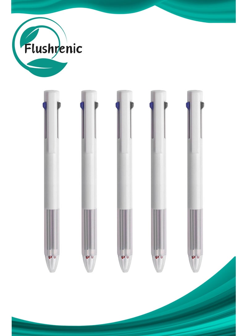 Flushrenic Multicolor Pens 5 Pack,0.5mm 3-in-1 Retractable Gel Pens,3 Colors Barrel Gel Pen for Office Supplies (3 in 1) - Image 1