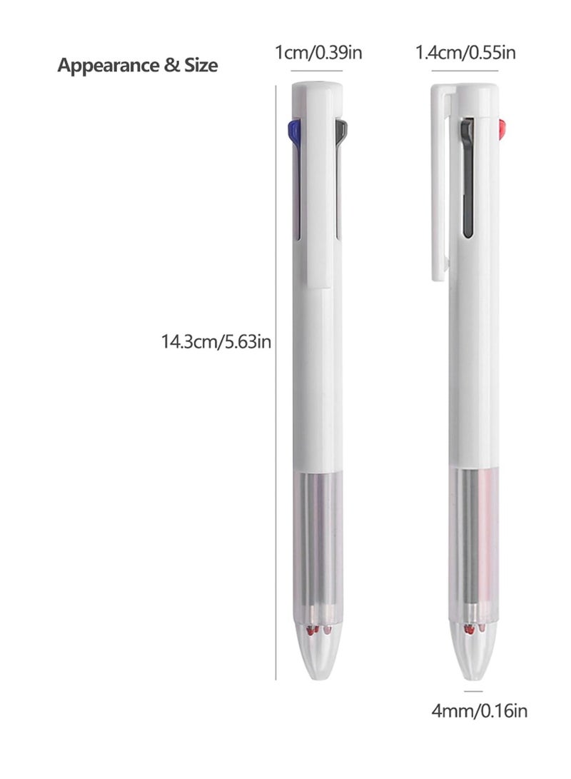 Flushrenic Multicolor Pens 5 Pack,0.5mm 3-in-1 Retractable Gel Pens,3 Colors Barrel Gel Pen for Office Supplies (3 in 1) - Image 2