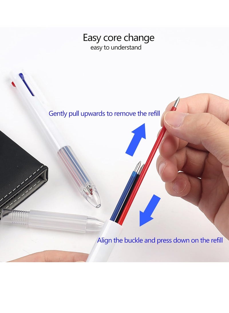 Flushrenic Multicolor Pens 5 Pack,0.5mm 3-in-1 Retractable Gel Pens,3 Colors Barrel Gel Pen for Office Supplies (3 in 1) - Image 4