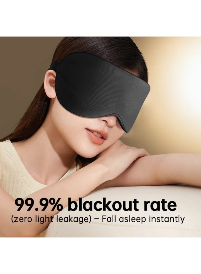 Wireless Rechargeable Heated Eye Mask, 3 Temperature Settings USB Charging Electric Eye Compress Mask, Relieve Eye Fatigue, Dark Circles, Migraines, Washable Sleep Mask for Home & Travel - Image 5