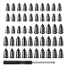 KAKUPPA 100 Pcs Tire Repair Rubber Nail Kit 2 Sizes Vacuum Tire Plugs Kits Rubber Repair Screws for Cars Trucks Motorcycles Emergency Flat Self Service for ATV SUV 50 - Image 2