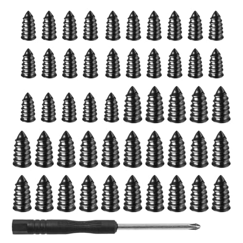 KAKUPPA 100 Pcs Tire Repair Rubber Nail Kit 2 Sizes Vacuum Tire Plugs Kits Rubber Repair Screws for Cars Trucks Motorcycles Emergency Flat Self Service for ATV SUV 50 - Image 1