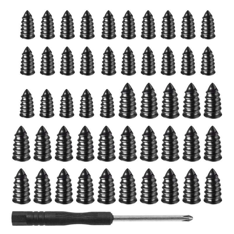 KAKUPPA 100 Pcs Tire Repair Rubber Nail Kit 2 Sizes Vacuum Tire Plugs Kits Rubber Repair Screws for Cars Trucks Motorcycles Emergency Flat Self Service for ATV SUV 50 - Image 3