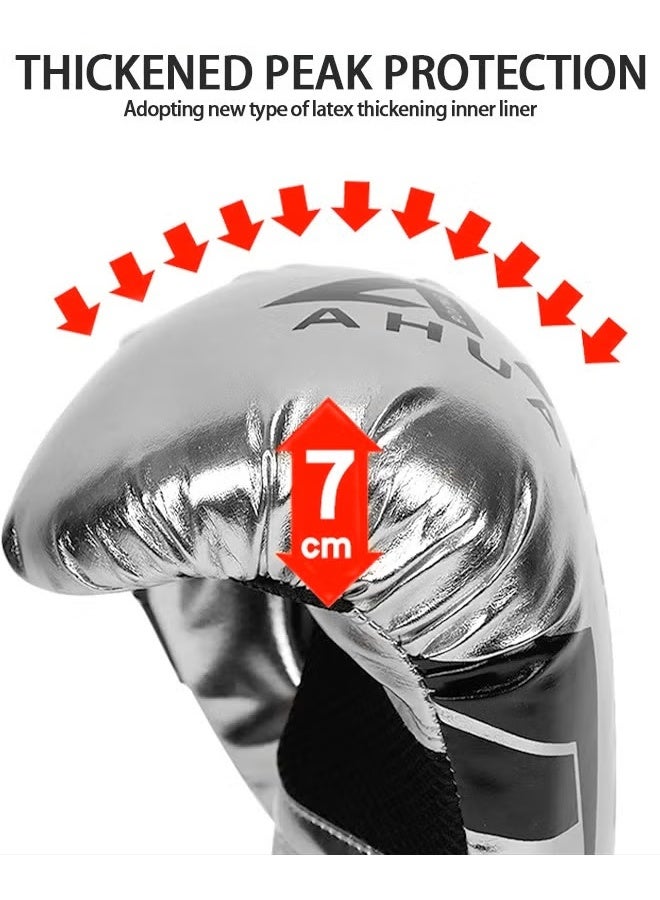 Boxing Gloves,All-Purpose Training Punching Bag Gloves 12oz,Pro-Tested Kickboxing Gloves For Men Women,Boxing Kickboxing Mixed Martial Arts Muay Thai MMA Heavy Bag Training Gloves - Image 4
