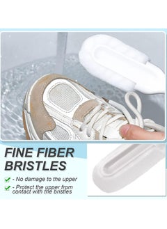 Excefore Cleaning Brush For Shoes, 2 Pcs Laundry Brush, Clothes, Shoes Scrubbing Brushes Set, Durable bristles Comfort Grip for Carpet, Floor, Sink, Bathroom, Household Cleaning Brushes  - Image 3