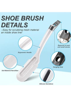 Excefore Cleaning Brush For Shoes, 2 Pcs Laundry Brush, Clothes, Shoes Scrubbing Brushes Set, Durable bristles Comfort Grip for Carpet, Floor, Sink, Bathroom, Household Cleaning Brushes  - Image 4
