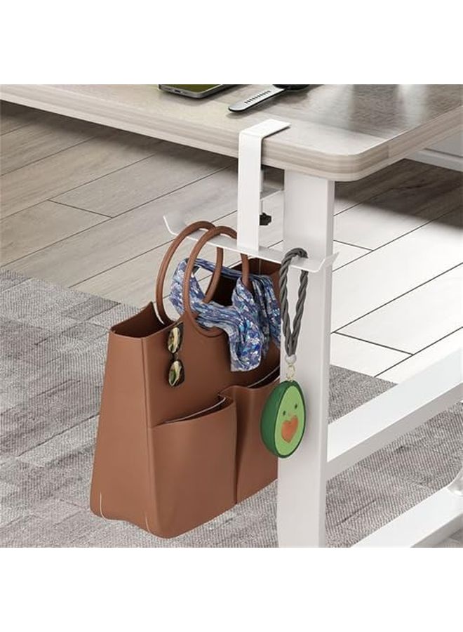 خطاف أسود لتوفير المساحة تحت المكتب طاولة مرنة قابلة للتحديد منظّم قوي لسطح المكتب - Image 5