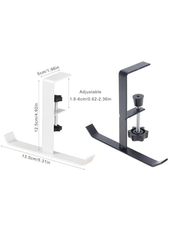 خطاف أسود لتوفير المساحة تحت المكتب طاولة مرنة قابلة للتحديد منظّم قوي لسطح المكتب - Image 4