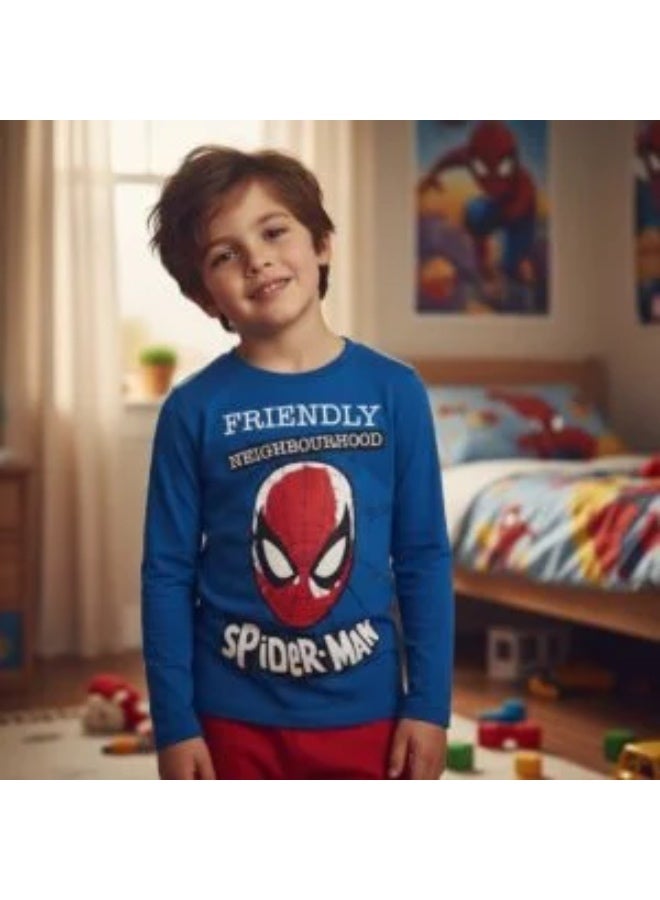 سبايدر مان سبايدرمان من مارفل كوميكس بيجامة قطنية بأكمام طويلة 100% قطن من كيدز تي في - Image 4
