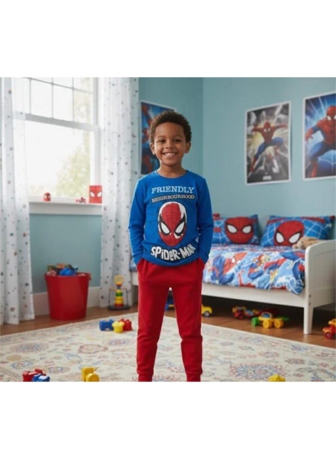 سبايدر مان سبايدرمان من مارفل كوميكس بيجامة قطنية بأكمام طويلة 100% قطن من كيدز تي في - Image 5